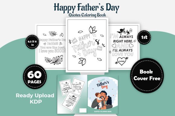 Download Happy`s Father Day Quotes Coloring Book - Premium Bundle