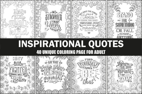 Download Inspirational Quotes Coloring Interior - Premium Resources